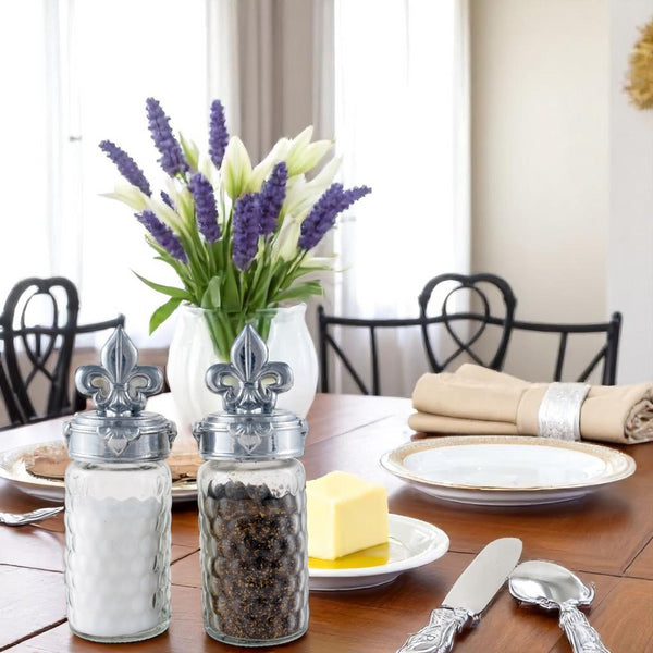 Arthur Court Fleur-De-Lis Salt And Pepper Set