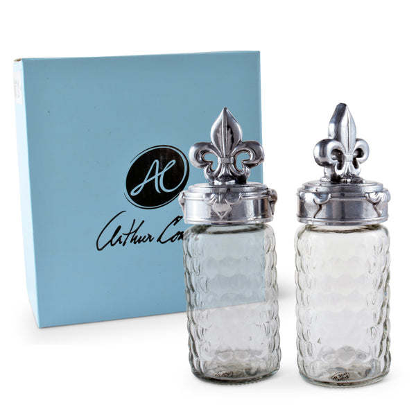 Arthur Court Fleur-De-Lis Salt And Pepper Set