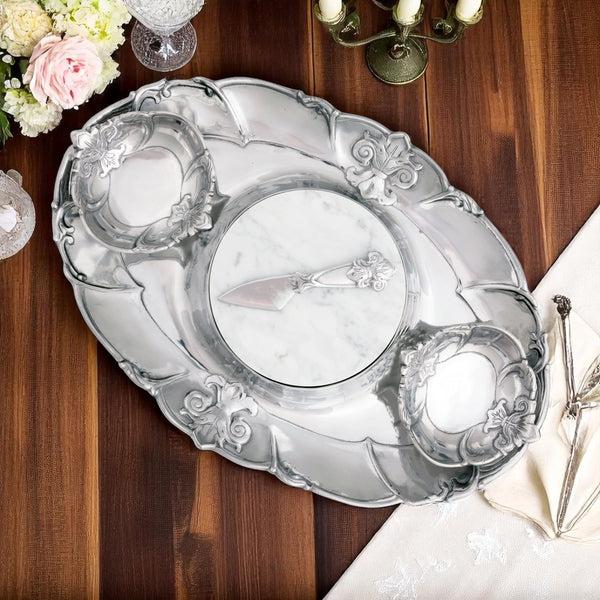 Arthur Court Fleur-De-Lis Tray Entertainment