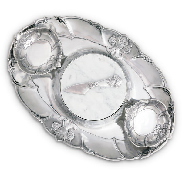 arthur court Fleur-De-Lis Tray Entertainment