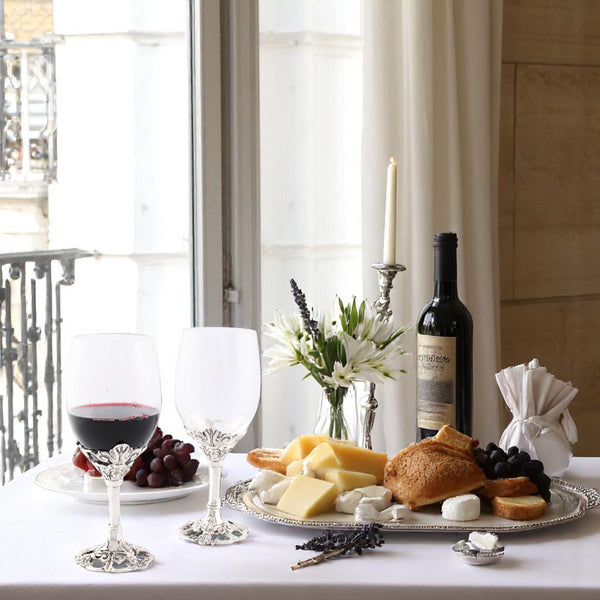 Arthur Court Fleur-De-Lis Wine Glasses