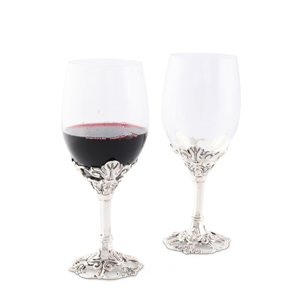 arthur court Fleur-De-Lis Wine Glasses