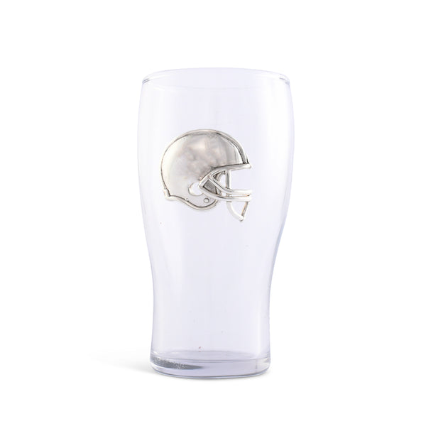 Arthur Court Football Beer Pint Glasses - Set Of 4
