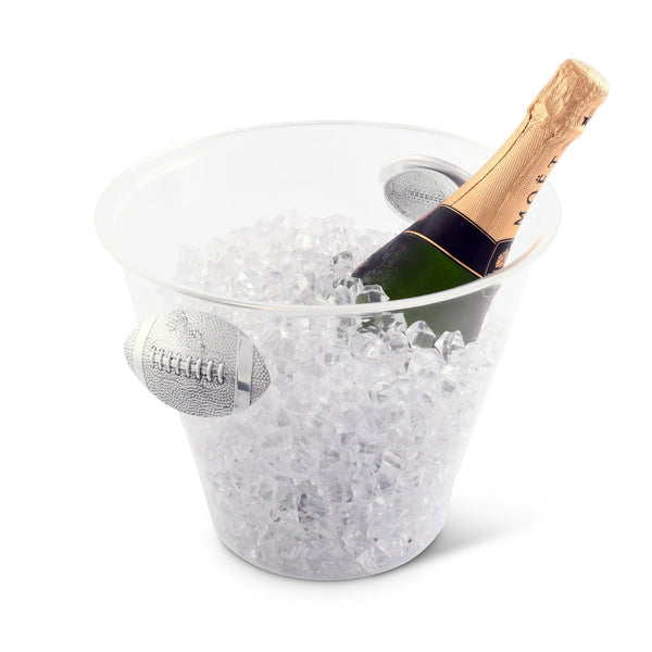 Arthur Court Football Handle Acrylic Ice Bucket
