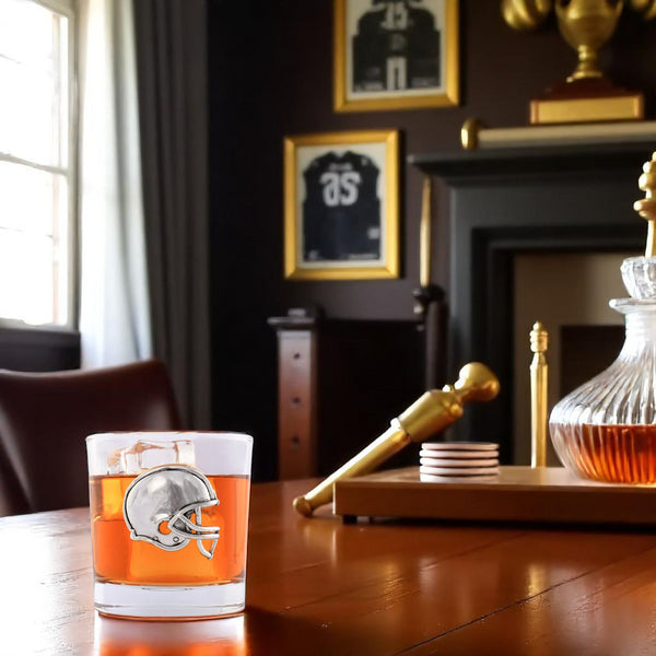 Arthur Court Football Helmet Bar Glasses Set Of 4