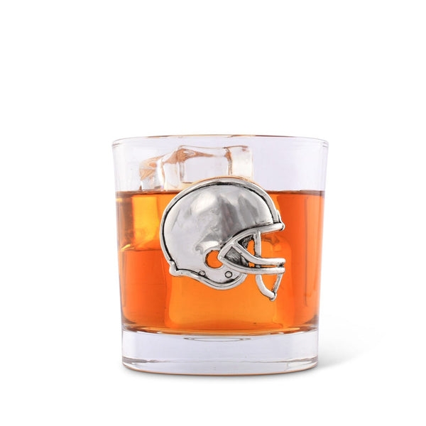 Arthur Court Football Helmet Bar Glasses Set Of 4