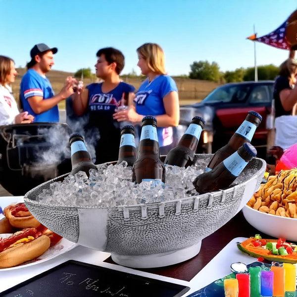 Arthur Court Football Ice Tub / Party Bowl