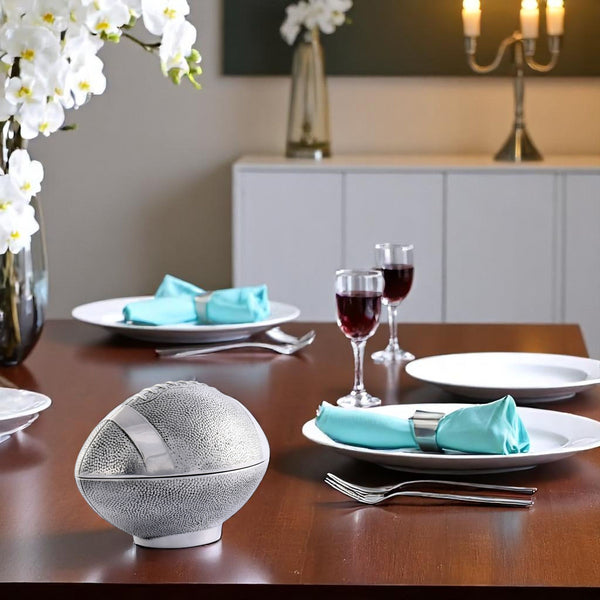 Arthur Court Football Lidded Box Catchall