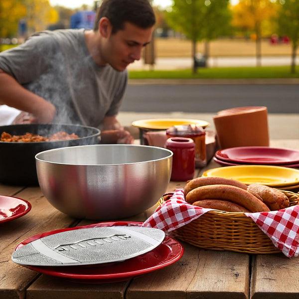 Arthur Court Football Metal Trivet
