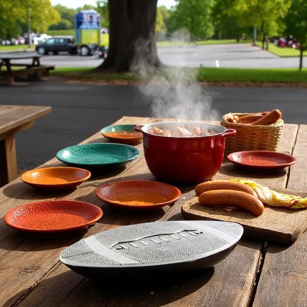 Arthur Court Football Metal Trivet