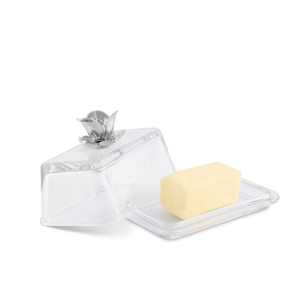 arthur court Glass Butter Dish - Magnolia