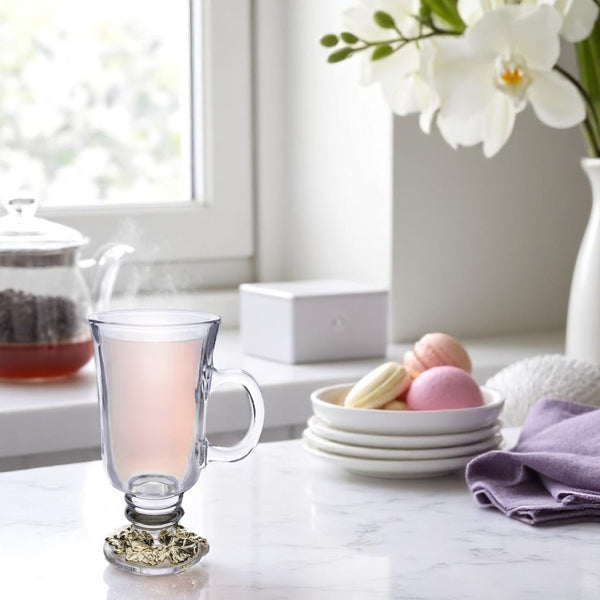 Arthur Court Grape 24k Gold Plated Glass Mugs