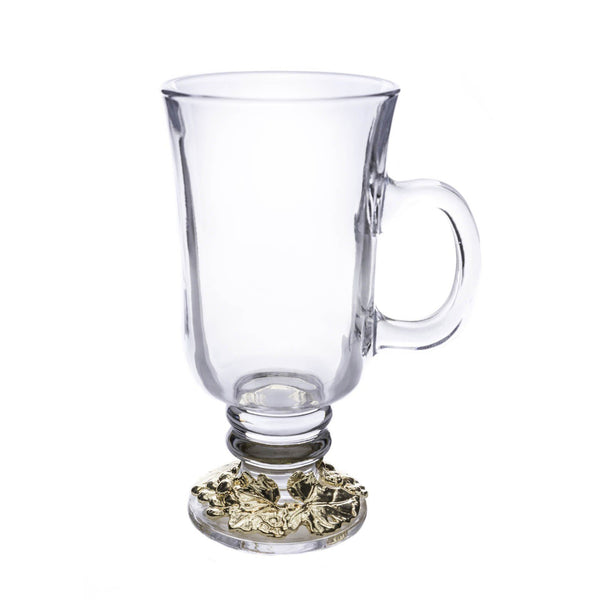 arthur court Grape 24k Gold Plated Glass Mugs