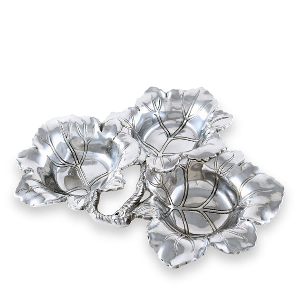 arthur court Grape 3-Bowl Bowl