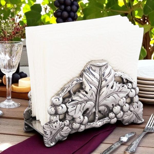 Arthur Court Grape 6 Napkin Holder