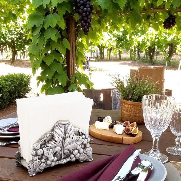 Arthur Court Grape 6 Napkin Holder