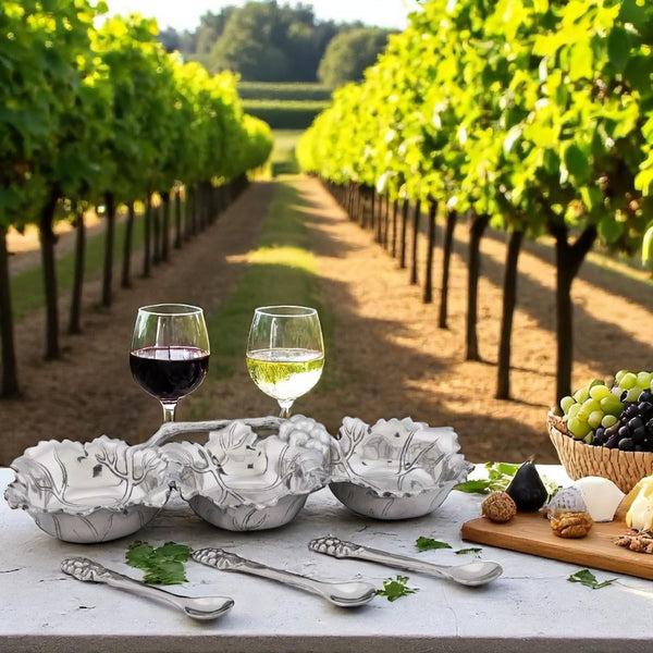 Arthur Court Grape Condiment Server