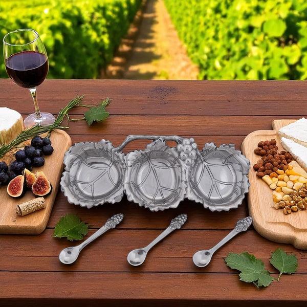 Arthur Court Grape Condiment Server