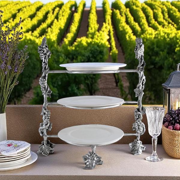 Arthur Court Grape Dinner Plate Caddy