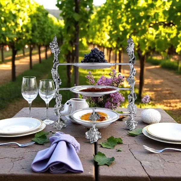 Arthur Court Grape Dinner Plate Caddy