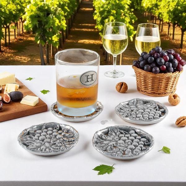 Arthur Court Grape Drink Coaster Set Of 4