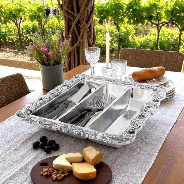 Arthur Court Grape Flatware Caddy