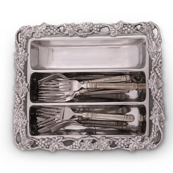 Arthur Court Grape Flatware Caddy