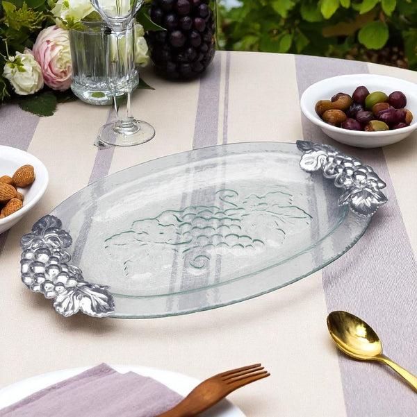 Arthur Court Grape Glass Platter