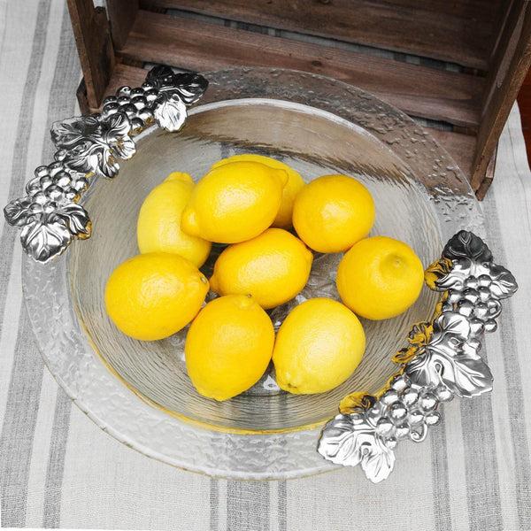 Arthur Court Grape Glass Salad Bowl