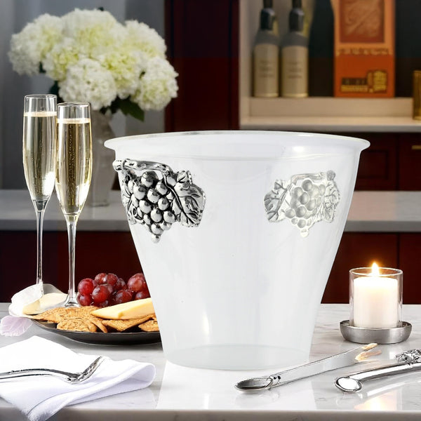 Arthur Court Grape Handle Acrylic Ice Bucket