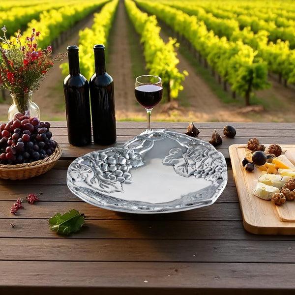 Arthur Court Grape Heart Coupe Tray