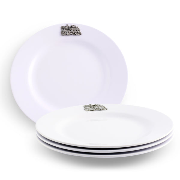 arthur court Grape Melamine Lunch Plates - Set of 4