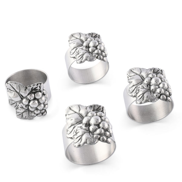 arthur court Grape Napkin Rings - set of 4