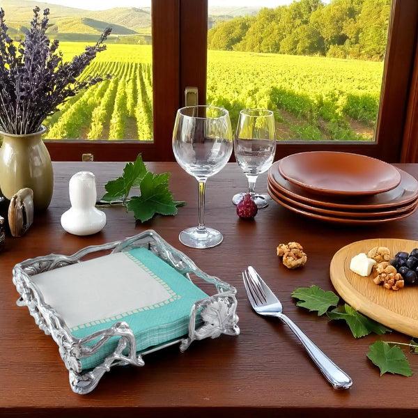 Arthur Court Grape Open Vine Napkin Box