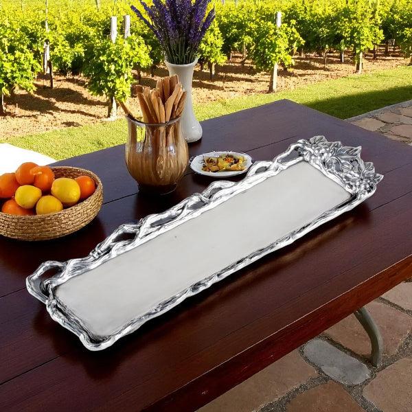 Arthur Court Grape Open Vine Oblong Tray