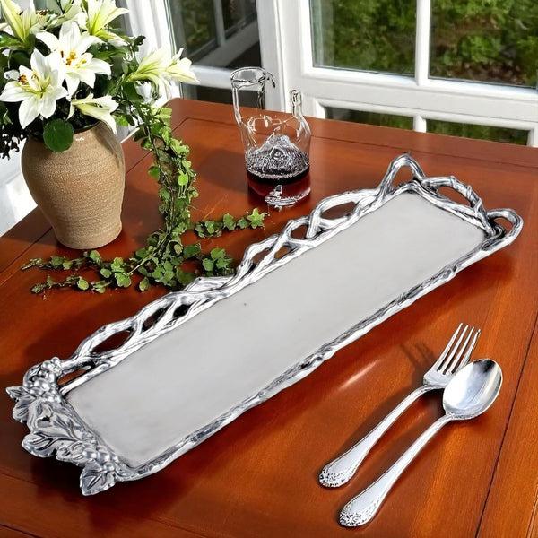Arthur Court Grape Open Vine Oblong Tray