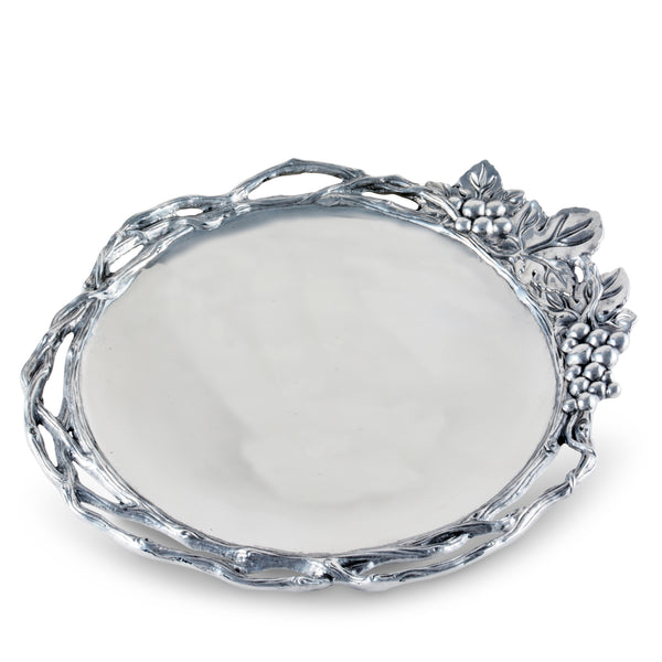 arthur court Grape Open Vine Round Tray Large