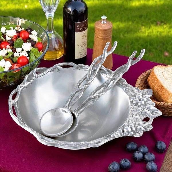 Arthur Court Grape Open Vine Salad Set 3-Pc