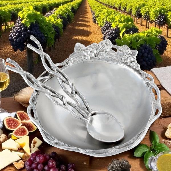 Arthur Court Grape Open Vine Salad Set 3-Pc