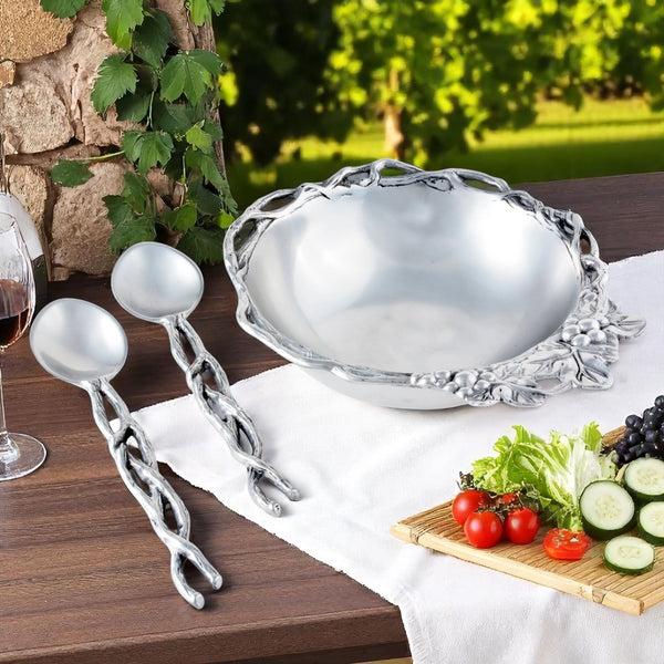 Arthur Court Grape Open Vine Salad Set 3-Pc
