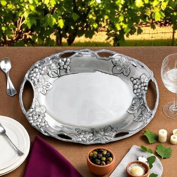 Arthur Court Grape Oval Tray