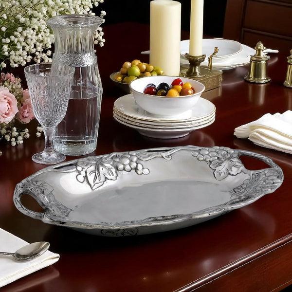 Arthur Court Grape Oval Tray