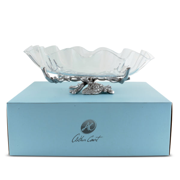 Arthur Court Grape Stand Acrylic Bowl 16