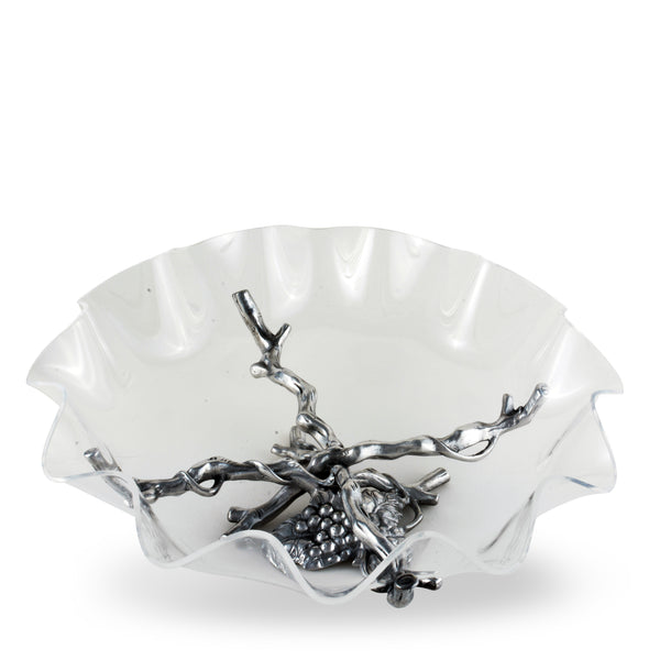 Arthur Court Grape Stand Acrylic Bowl 16