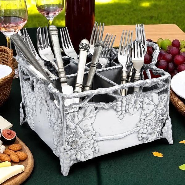 Arthur Court Grapevine Flatware Caddy