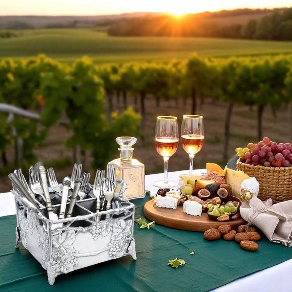 Arthur Court Grapevine Flatware Caddy