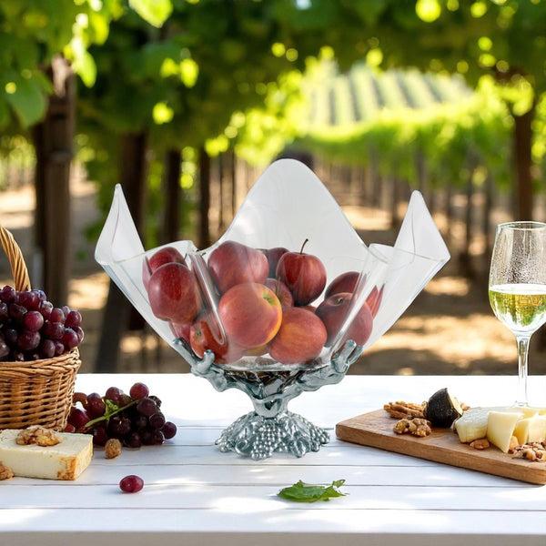 Arthur Court Grapevine Stand Acrylic Bowl 14