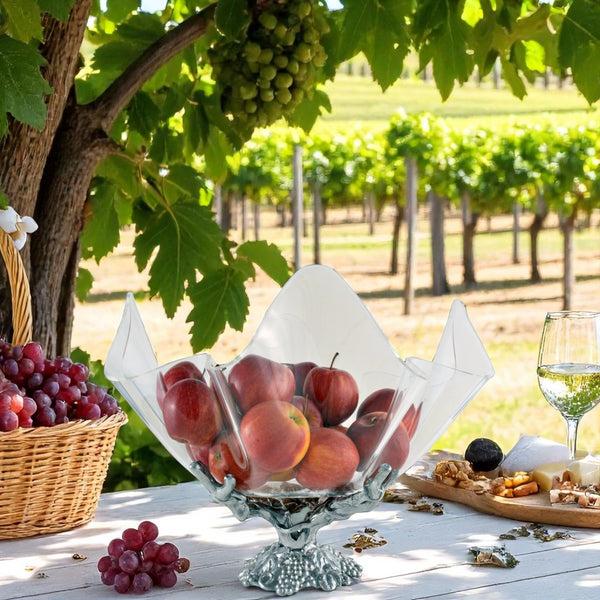 Arthur Court Grapevine Stand Acrylic Bowl 14