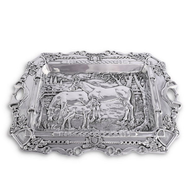 arthur court Grazing Horses Parlor Tray