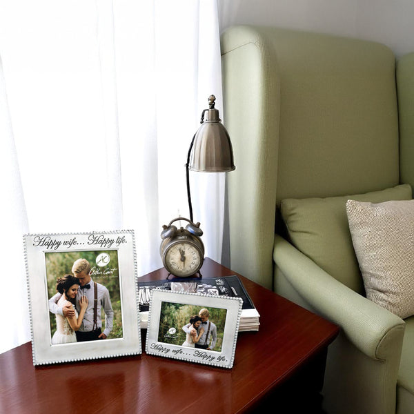 Arthur Court Happy Wife Beaded Photo Frame